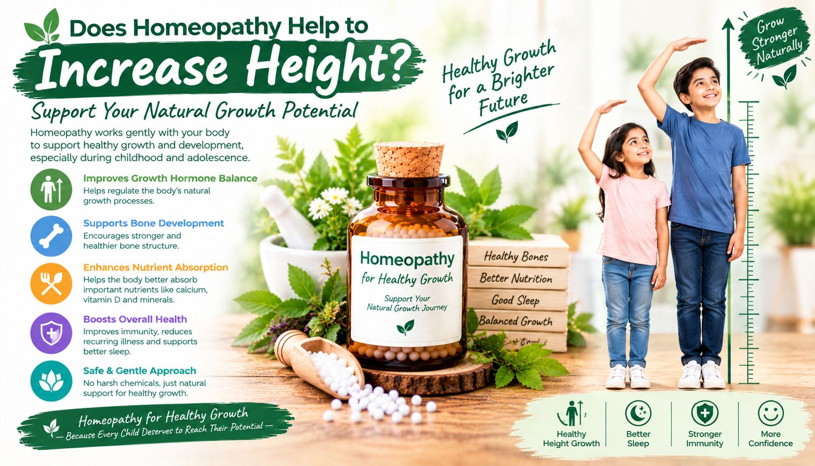Does homeopathy help to increase height?