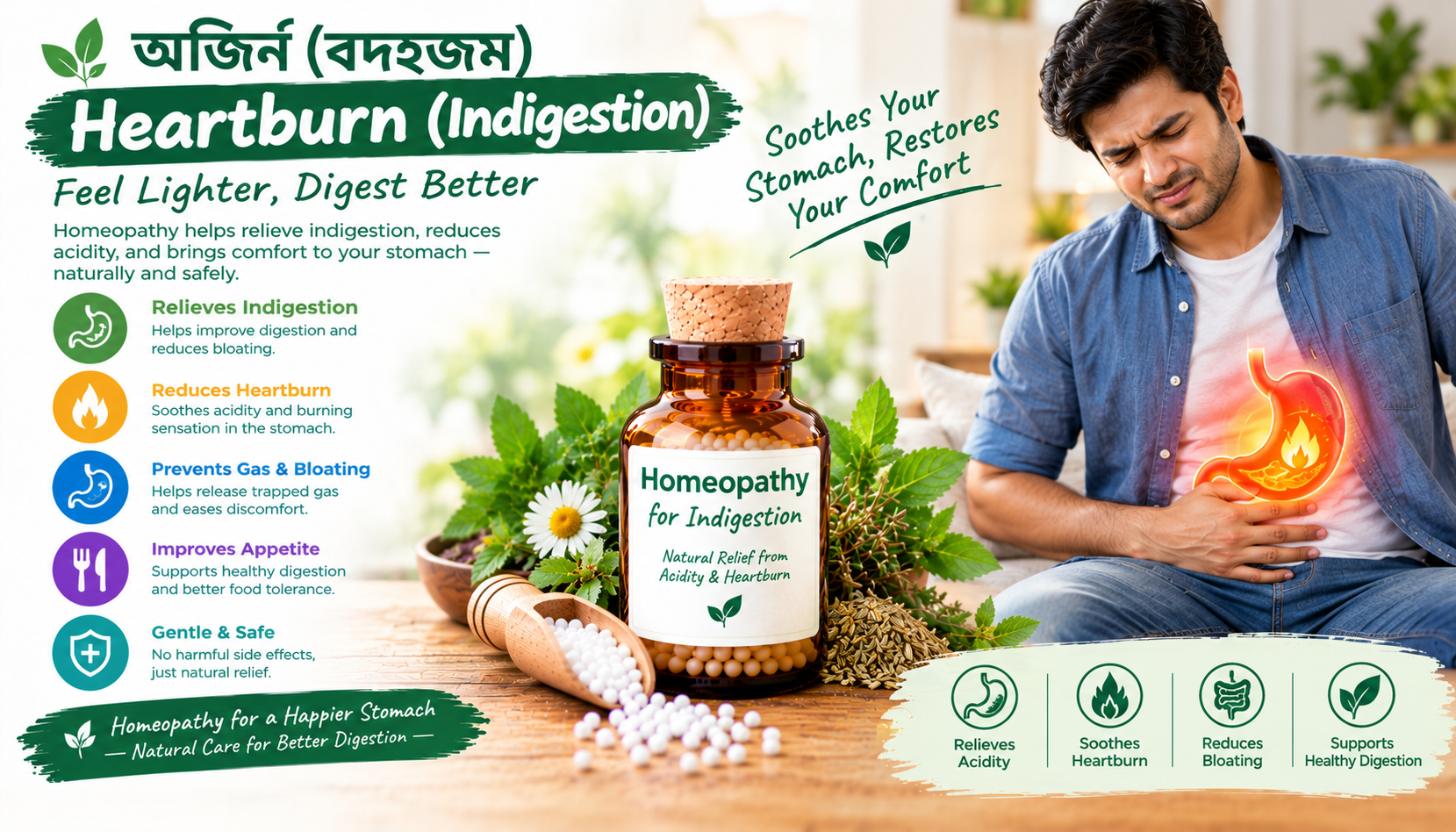 অজির্ন (বদহজম) – Heartburn (Indigestion)